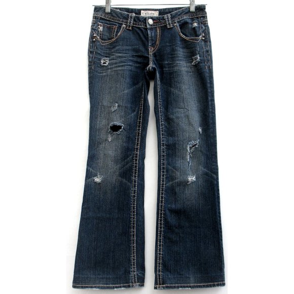 MEK DNM For Buckle Las Tunas Boot Cut Flaps Sz 28 - Picture 2 of 10